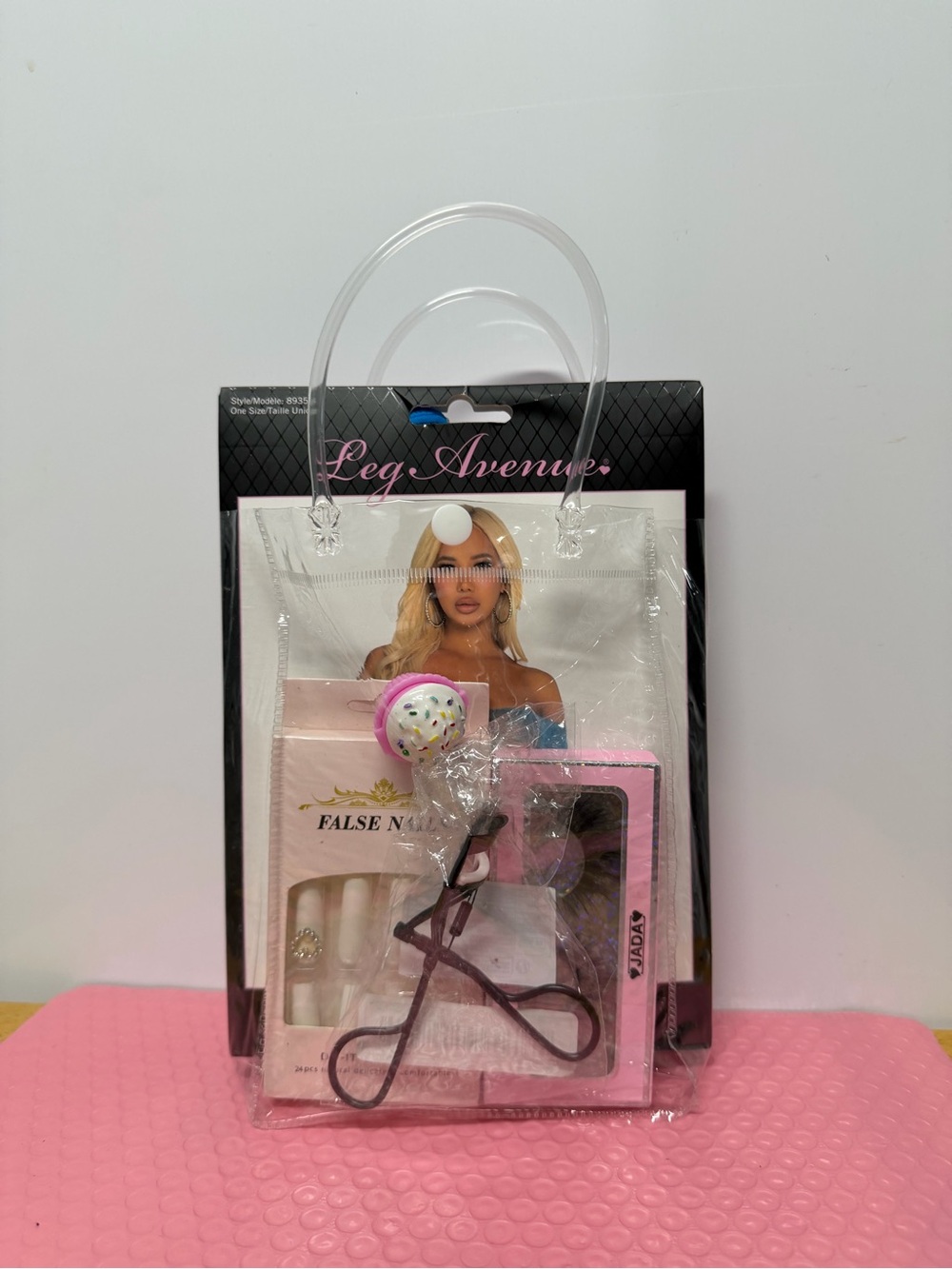 Leg Avenue Pink and Clear Party Beauty Kit with Clear Handle
